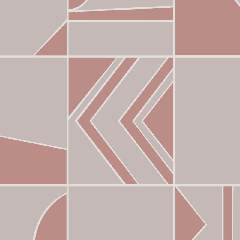 Behangstaal: HookedOnWalls Tinted Tiles Groove - 29041
