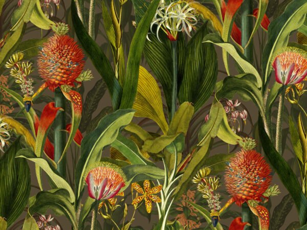 Behangstaal: Arte Décors & Panoramiques Blooming Pineapple - 97601