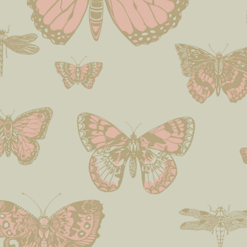 Behangstaal: Cole & Son Whimsical Butterflies & Dragonflies - 103/15063