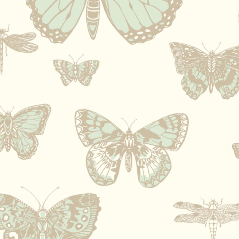 Behangstaal: Cole & Son Whimsical Butterflies & Dragonflies - 103/15065