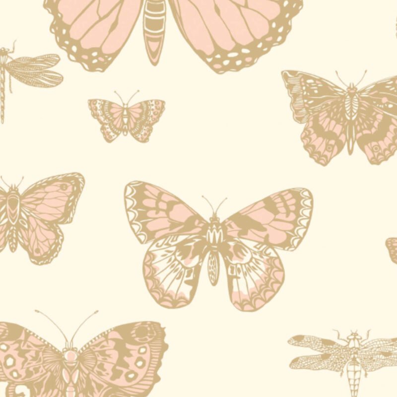 Behangstaal: Cole & Son Whimsical Butterflies & Dragonflies - 103/15066