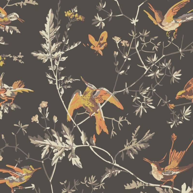 Behangstaal: Cole & Son Icons Hummingbirds - 112/4017
