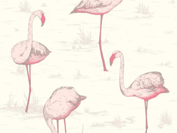 Behangstaal: Cole & Son The Contemporary Collection Flamingos - 95/8045