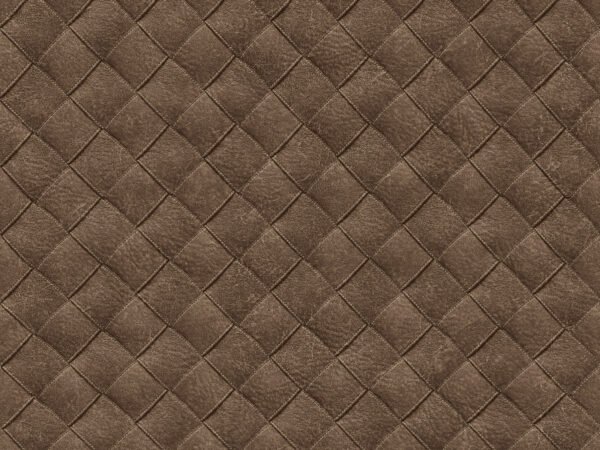 Behangstaal: HookedOnWalls - Tahiti Leather Patchwork - TA25072