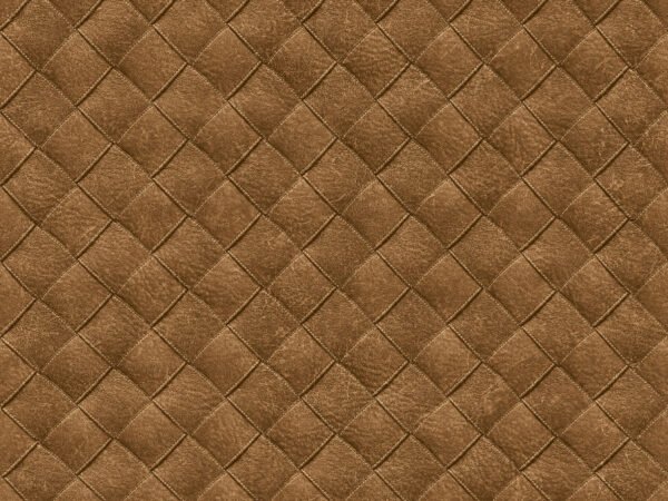Behangstaal: HookedOnWalls - Tahiti Leather Patchwork - TA25073