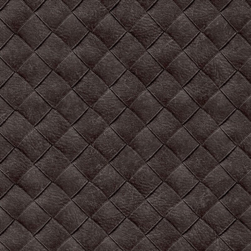 Behangstaal: HookedOnWalls - Tahiti Leather Patchwork - TA25075
