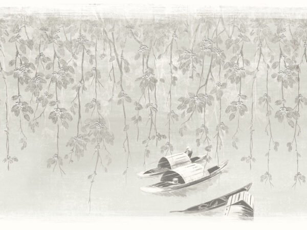 Behangstaal: Khrôma Kimono River - Mist DGKIM201